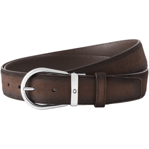 Montblanc - Sort/Brun 30 mm reversible leather belt