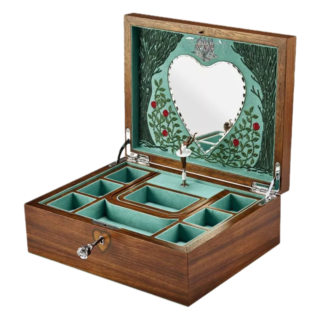Ballet Musical Jewellery Box – Sleeping Beauty Walnut Wood 190116