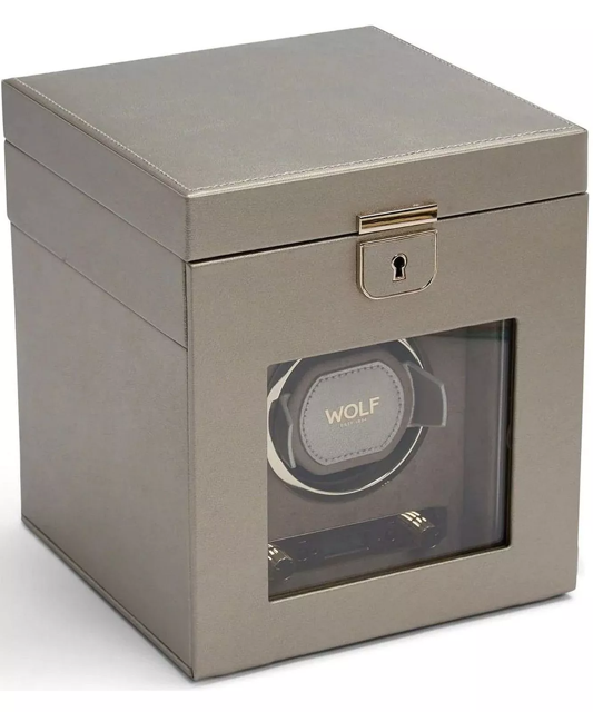 Palermo Single Watch Winder with Jewellery Storage 213778