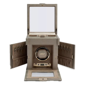 Palermo Single Watch Winder with Jewellery Storage 213778