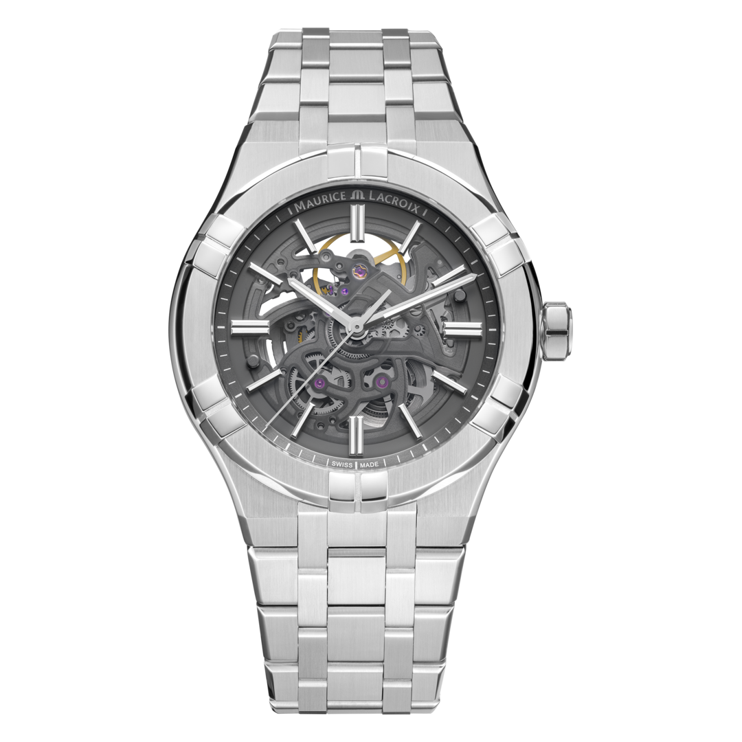 AIKON Automatic 42mm skeleton AI6008-SS002-030-1