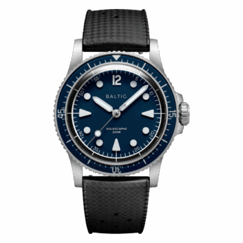 Aquascaphe MK2 - 37mm - Blue - Rubber Classic Black - Medium