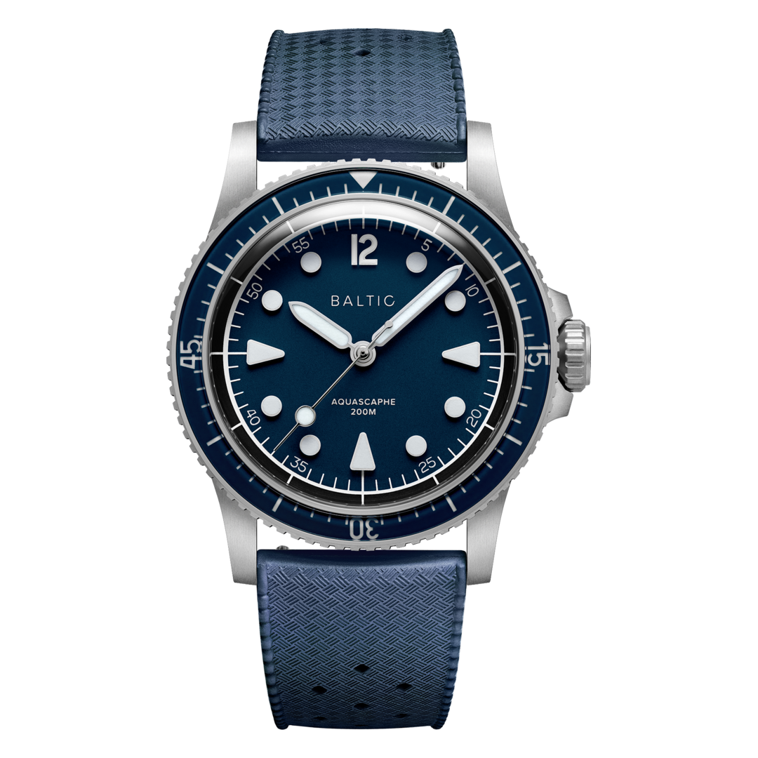 Aquascaphe MK2 - 37mm - Blue - Rubber Classic Blue - Medium
