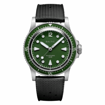 Aquascaphe MK2 - 37mm - Green - Rubber Classic Black - Medium