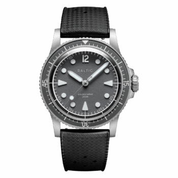 Aquascaphe MK2 - 37mm - Grey - Rubber Classic Black - Medium