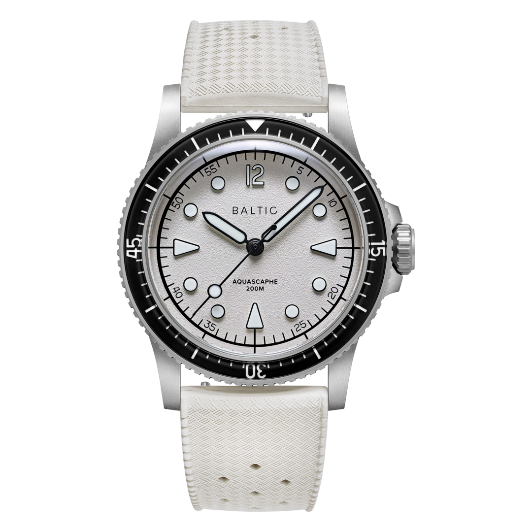Aquascaphe MK2 - 37mm - Warm Silver - Rubber Classic Warm Silver - Medium