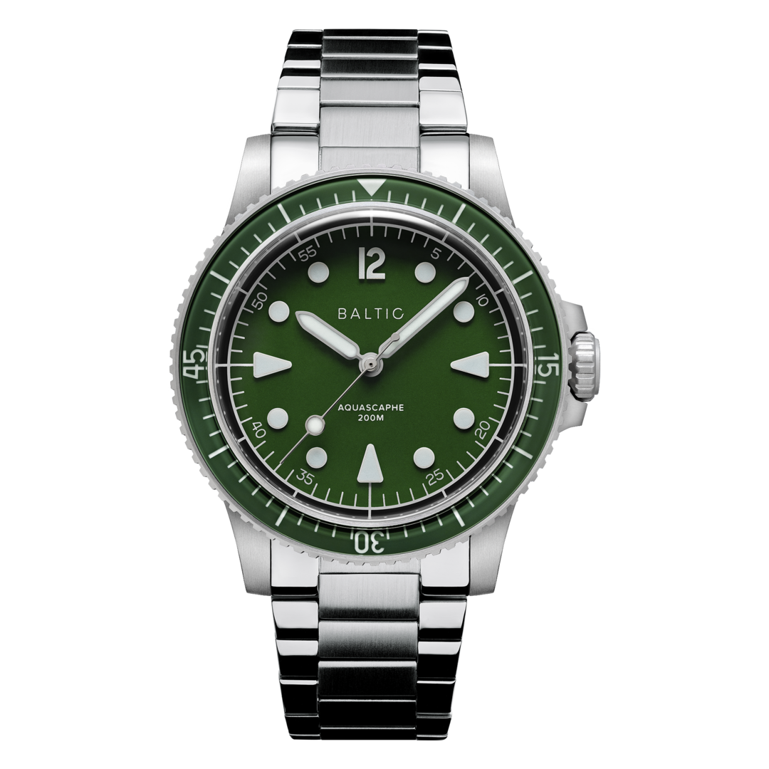 Aquascaphe MK2 - 39,5mm - Green - Flatlink