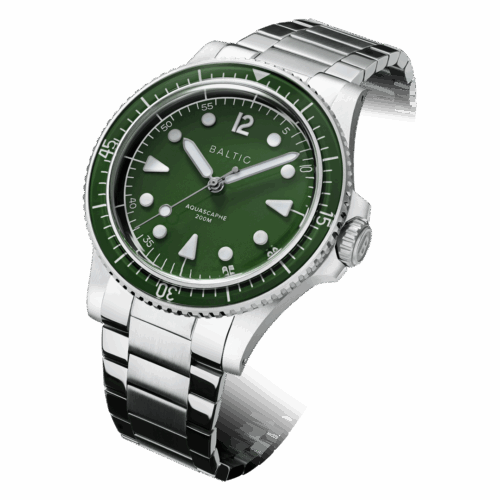 Aquascaphe MK2 - 39,5mm - Green - Flatlink