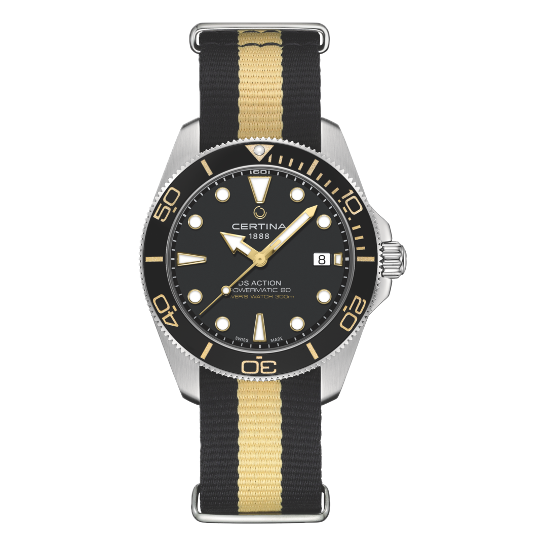 DS Action Diver 40.5mm Sort Nato