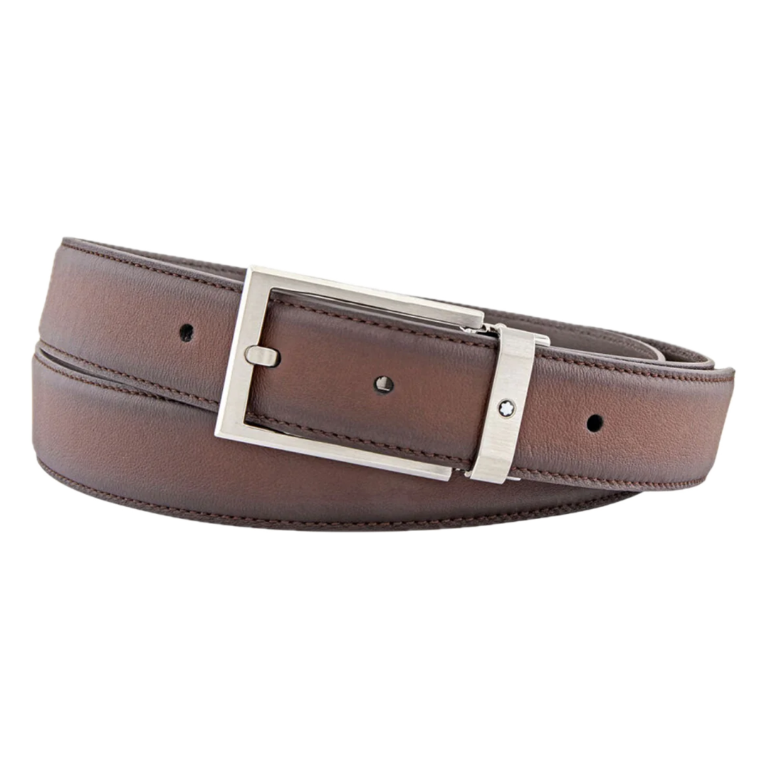 Montblanc - Rectangular Shiny & Mat Stainless Steel Pin Buckle