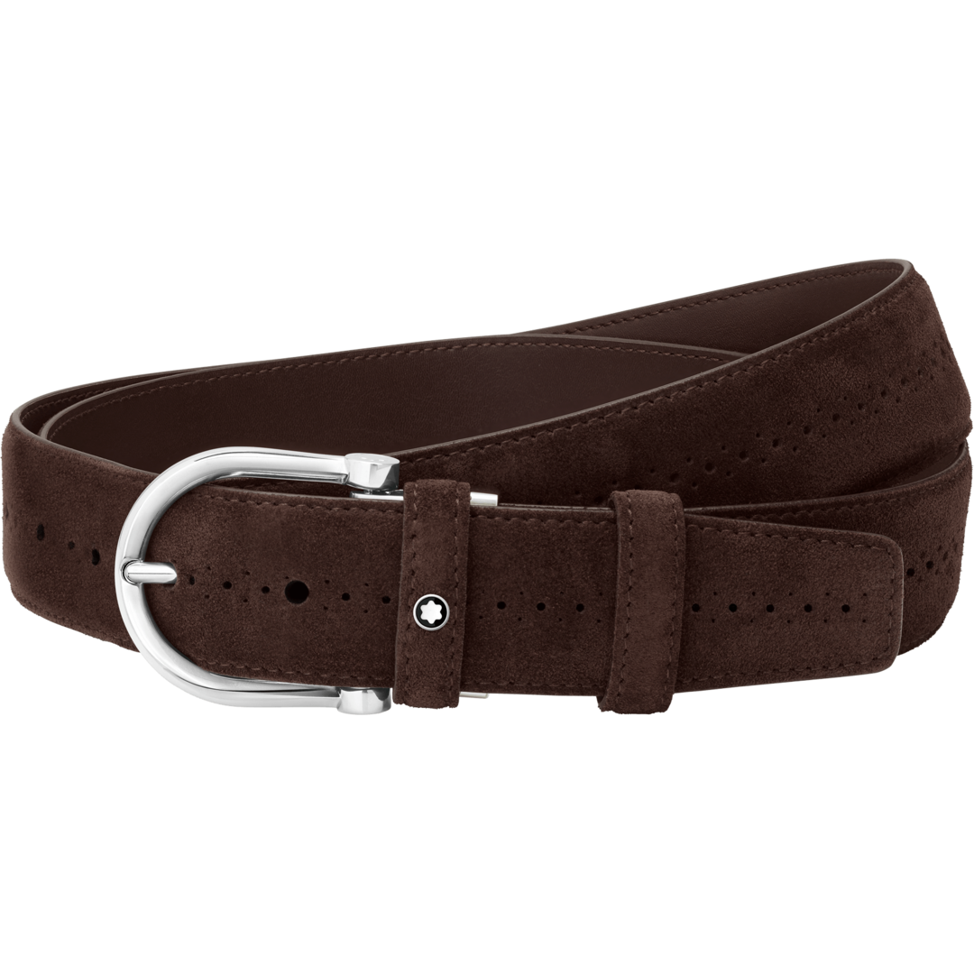 Montblanc - Suede Pin Buckle Belt