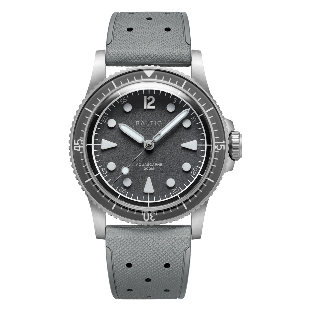 Aquascaphe MK2 - 37mm - Grey - Rubber Classic Grey - Medium