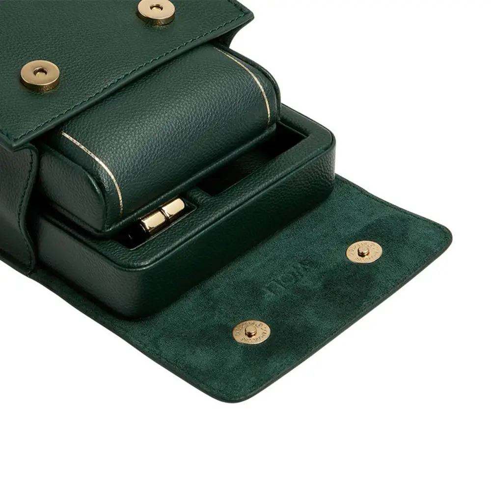 British Racing Single Travel Watch Stand Green/ Gold